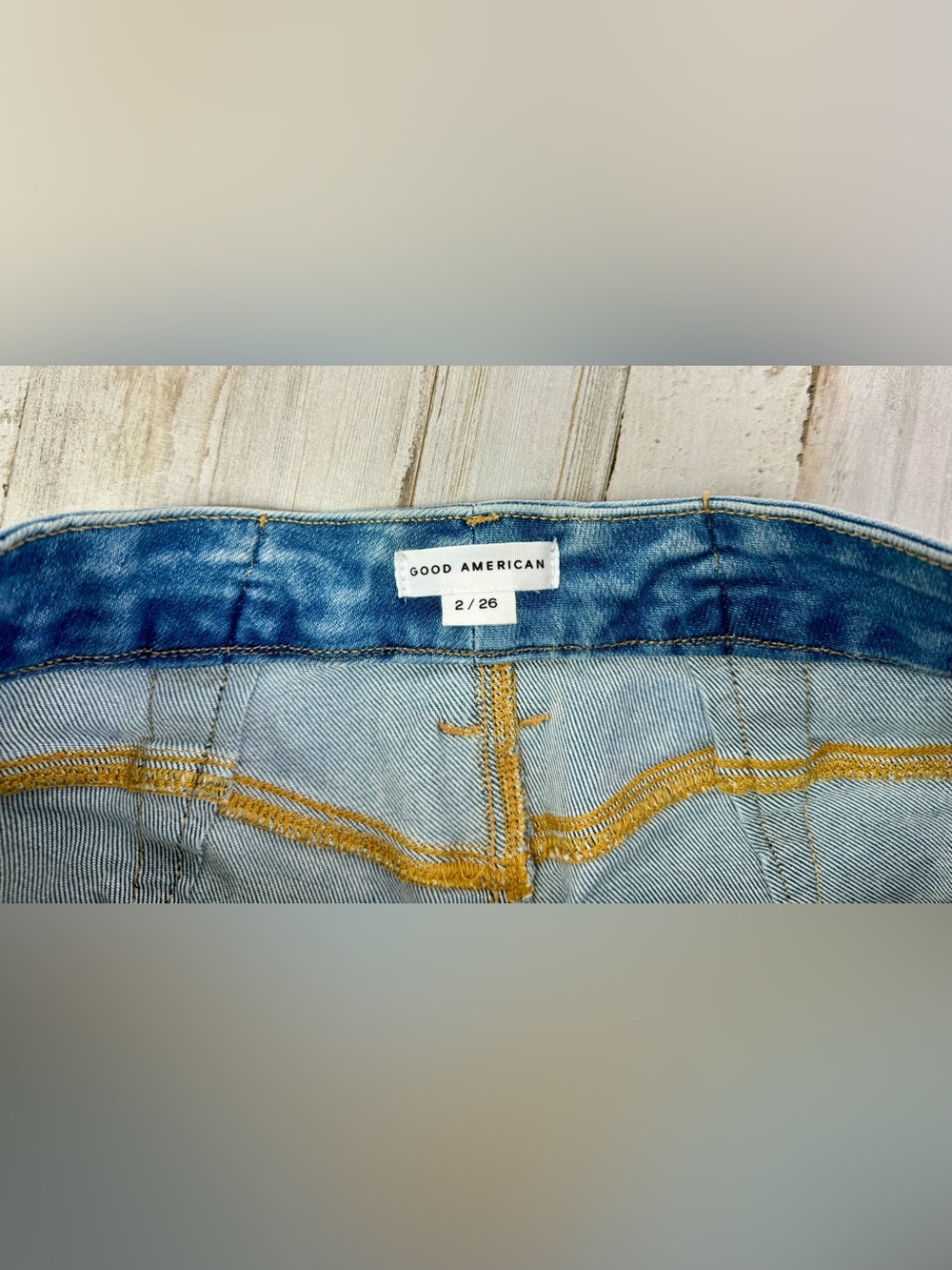Good American Womens 2/26 (28x28) Jeans Straight Leg High Rise Denim - Picture 4 of 11